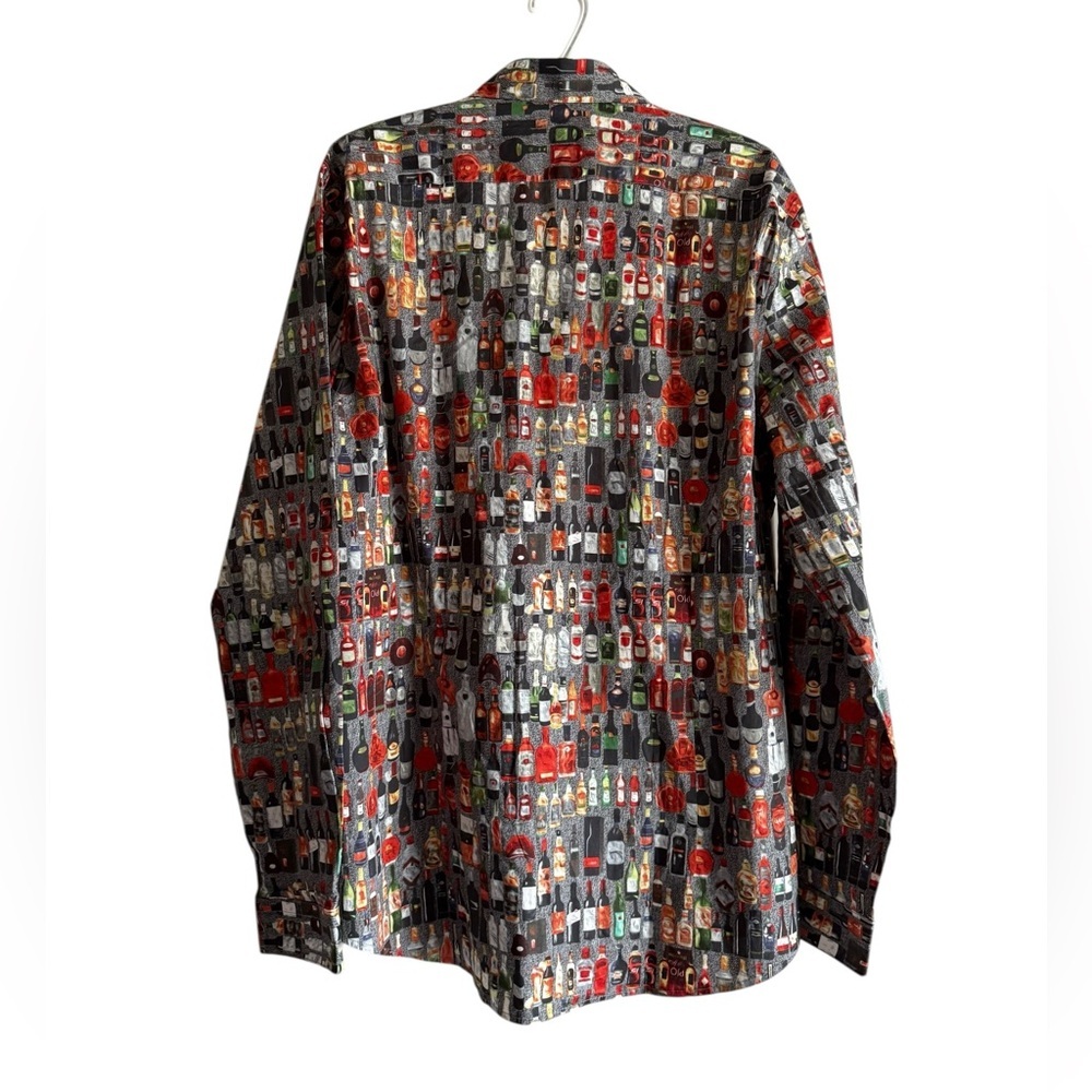 Paisley & Gray Shirt, Slim Fit, Stretch Cotton, Bottle Print, NEW, Sz XXL - Picture 5 of 9